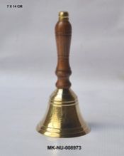 Brass Wooden Handle Bells