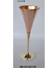 Copper Goblet With Brass Base