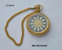 Vintage Mechanical Brass Pocket Watch
