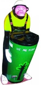 FIBRE MEDIUM CHIMPU DUSTBIN