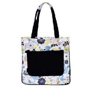 FLOWER PRINT MEDIUM SIZED BAG