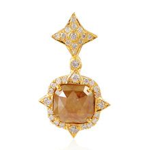 Gold Pave Diamond Designer Charm