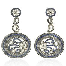 Rose Cut Diamond Designer Women Engagement Silver