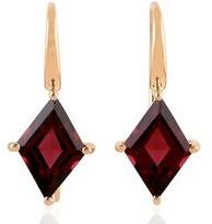 Rose Gold Rhodolite Women Dangle Earring