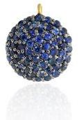 Sapphire Blue Pave Gemstone Charm