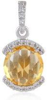 Sterling Silver Color Candy Citrine Topaz Pendant