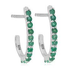 Sterling Uncut Diamond Women Dangle Earring