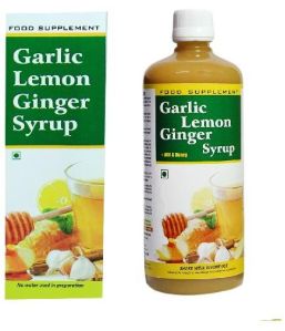 Garlic Lemon Ginger ACV Honey Syrup