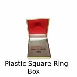 Plastic Square Ring Box