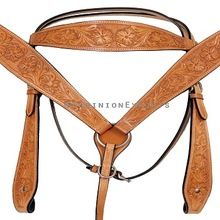 Leather Horse Bridle Headstall Breast Collar