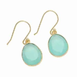 Aqua Chalcedony new FashionStud Earring