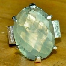 Prehnite Handmade Ring