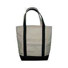 cotton canvas boat bag with self handle