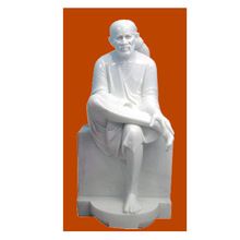 Decorative marble sitting Sai Baba Statue