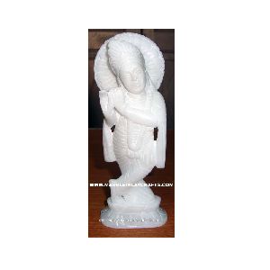 Lord Krishna Marble Statue,