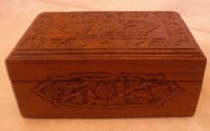 teak wood box