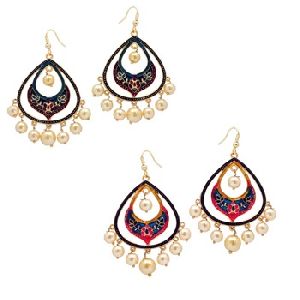 Kundan Meenakari Earrings