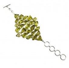 Lovely !! 925 Sterling Silver Lemon Quartz Bracelet