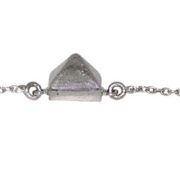 925 Sterling Silver Pyramid Shape Bracelet