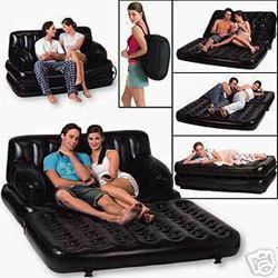 air sofa cum bed with free electric Pump