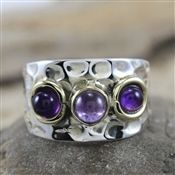 925 STERLING SILVER AMETHYST GEMSTONE RING