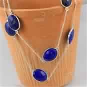 LAPIS LAZULI STERLING SILVER NECKLACE