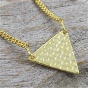 Plain Silver Gold Plated Chain Necklace