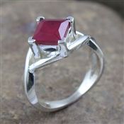 ROYAL RUBY SILVER RING JEWELRY