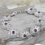 Ruby gemstone bracelet