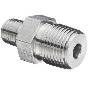 Stainless Steel Threaded Hex Nipple