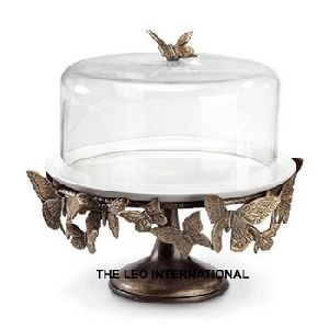 butterfly metal cake stand