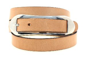 Ladies Tan Leather Belt