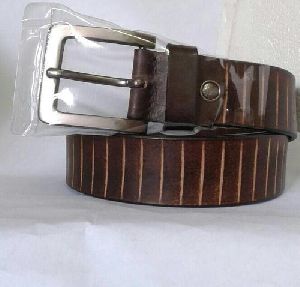 Mens Lined Leather Belt