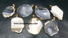 Agate Slice Pendants