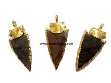 Gemstone Arrowhead Pendant