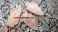 Rose Quartz Agate Arrowheads