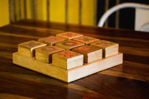 TIC TAC TOE Wooden Game