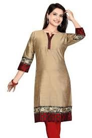 Ladies Long Silk Kurti