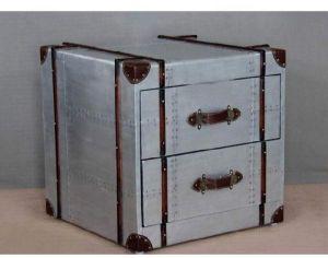 Aviator Aero Metal Finish 2 Drawer Trunk