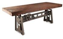 Industrial Cast Iron Adjustable Dining Table