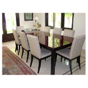 Eight Seater Wooden Dining Table Set
