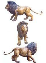 Brass Big Lion Sculpture