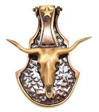 Door Knocker Bull Head in Brass