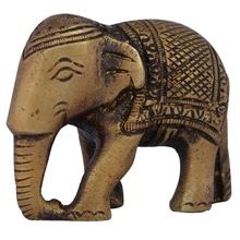 Elephant Brass Figurine having Antique Finish