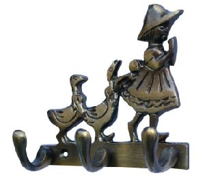 Penguin statue metal Key Hooks