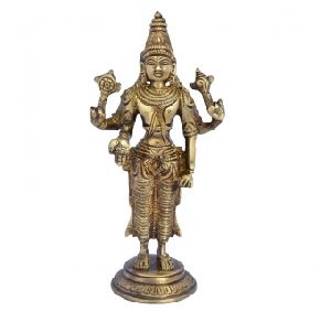 Lord Vishnu Brass idol
