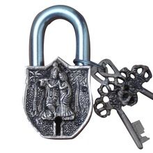 Radha Krishna brass pad lock