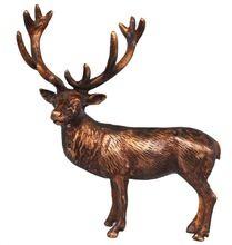 Reindeer Statue brass metal made