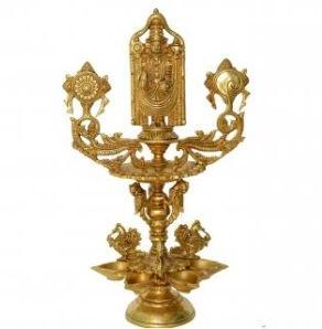 Tripati Balaji Decorative Table Oil Lamp