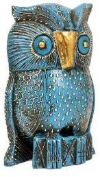 Wooden Owl Sculpture